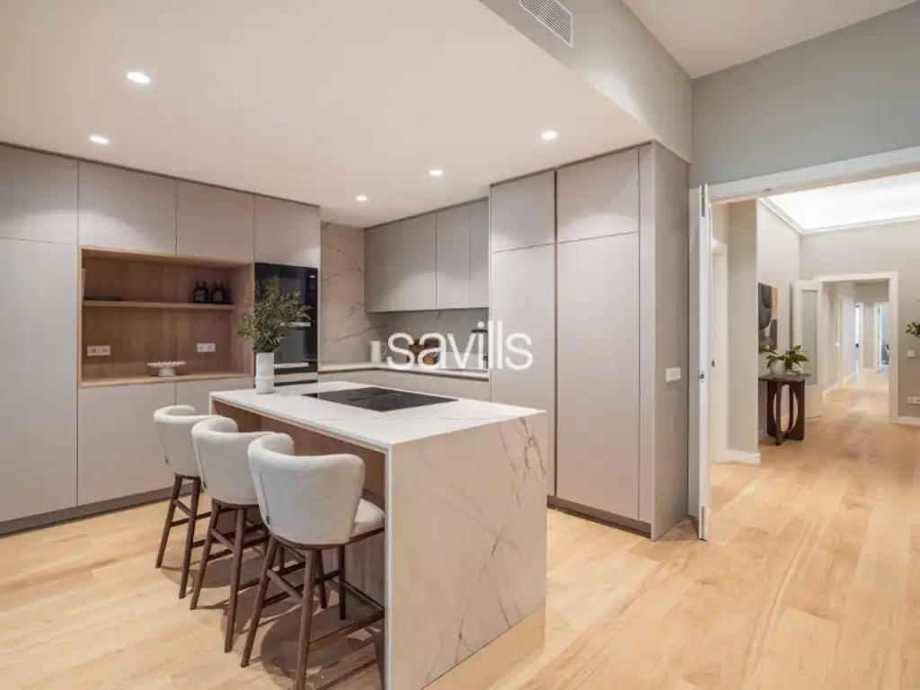 Cocina de Apartamento en venta en Barcelona con Aire acondicionado, Horno y Lavadora