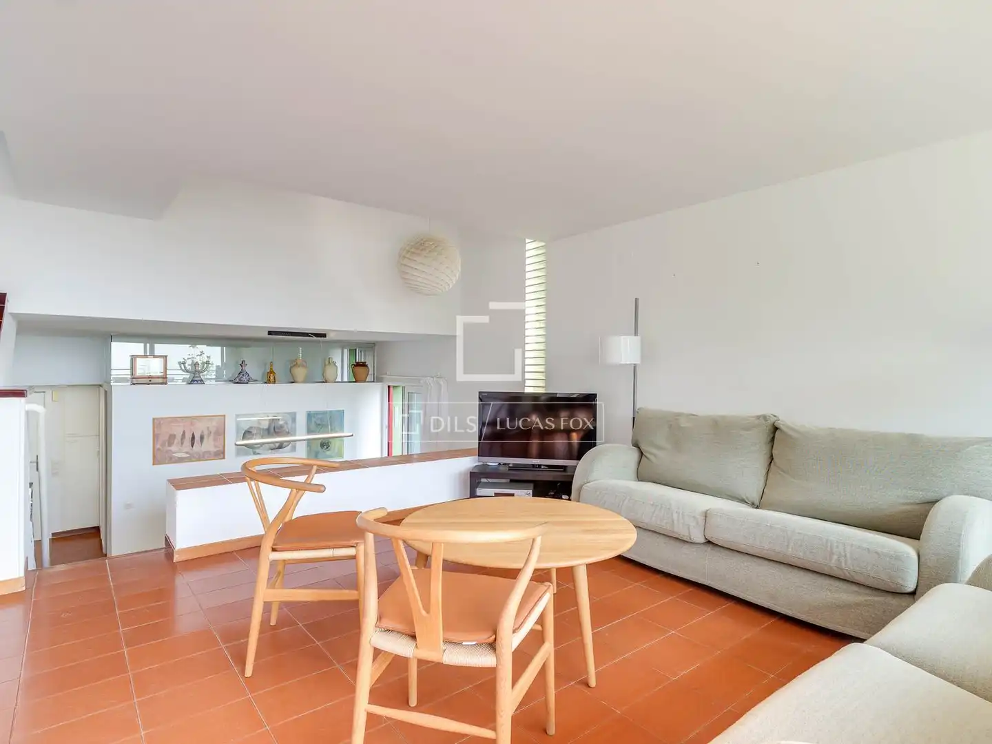 Sala de estar de Casa o chalet de alquiler en Barcelona con Aire acondicionado, Calefacción y Jardín privado