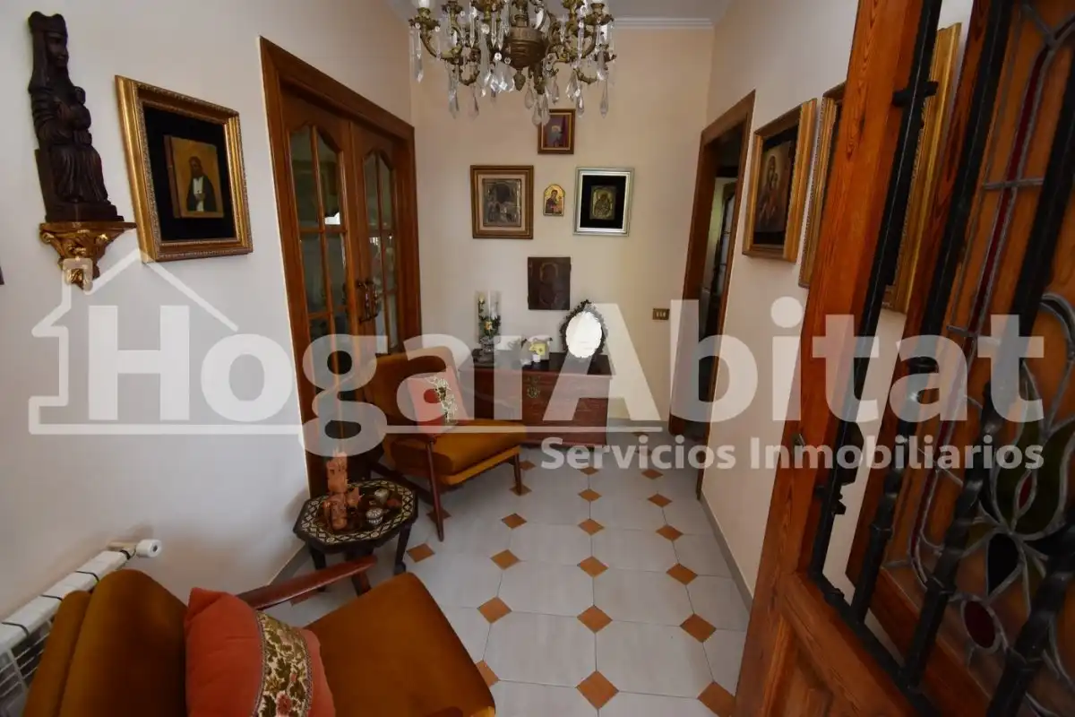 Sala d'estar de Casa o xalet en venda en Burriana / Borriana amb Calefacció, Jardí privat i Terrassa