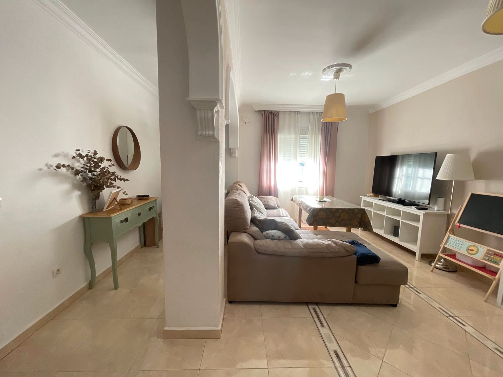 Living room of Single-family semi-detached for sale in Umbrete  with Air Conditioner, Terrace and Storage room