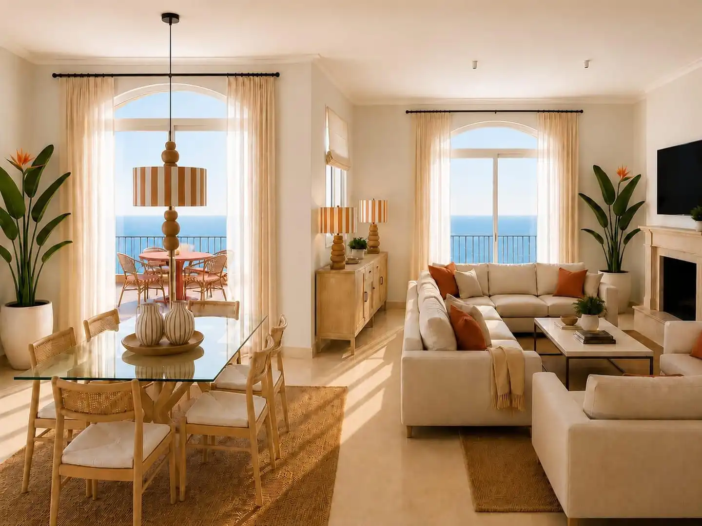 Sala de estar de Ático en venta en Manilva con Calefacción, Terraza y Trastero