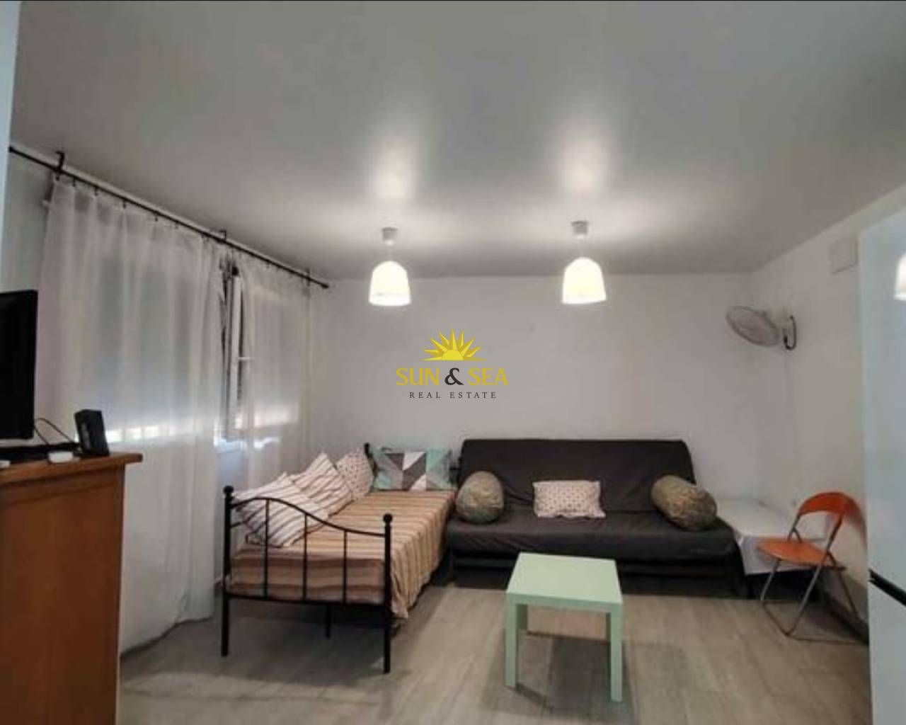 Bedroom of Flat to rent in Mazarrón  with Heating, Parquet flooring and Furnished