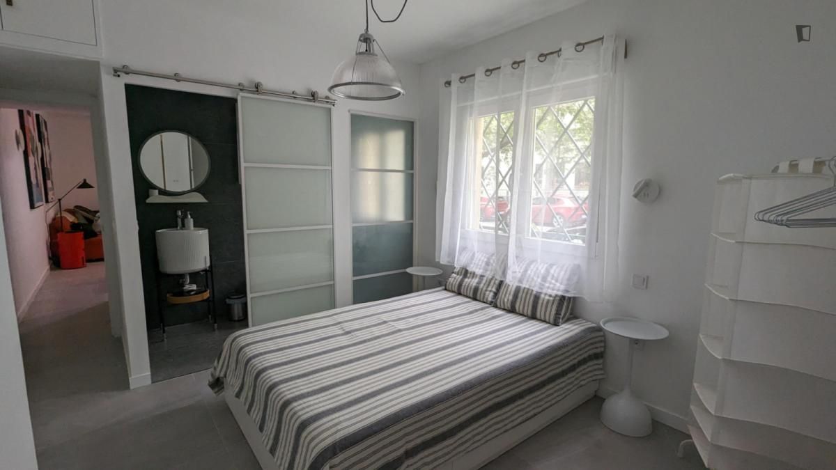 Bedroom of Apartment to rent in  Madrid Capital  with Air Conditioner, Heating and Furnished
