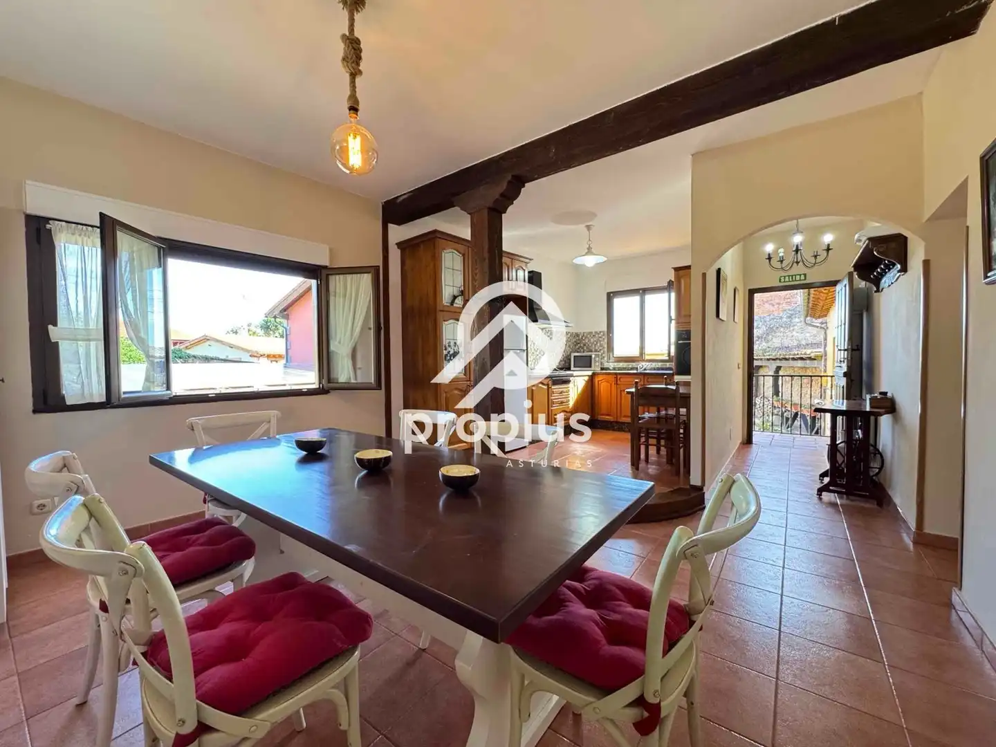 Dining room of Houses for sale in Llanes  with Heating, Private garden and Parquet flooring