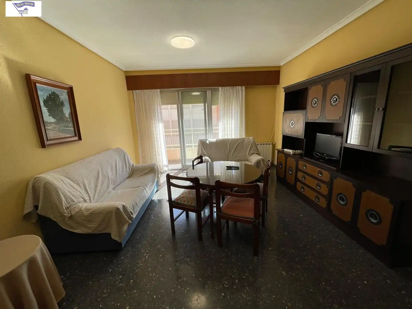 Living room of Flat for rent in Albacete  with Heating, Furnished and Balcony