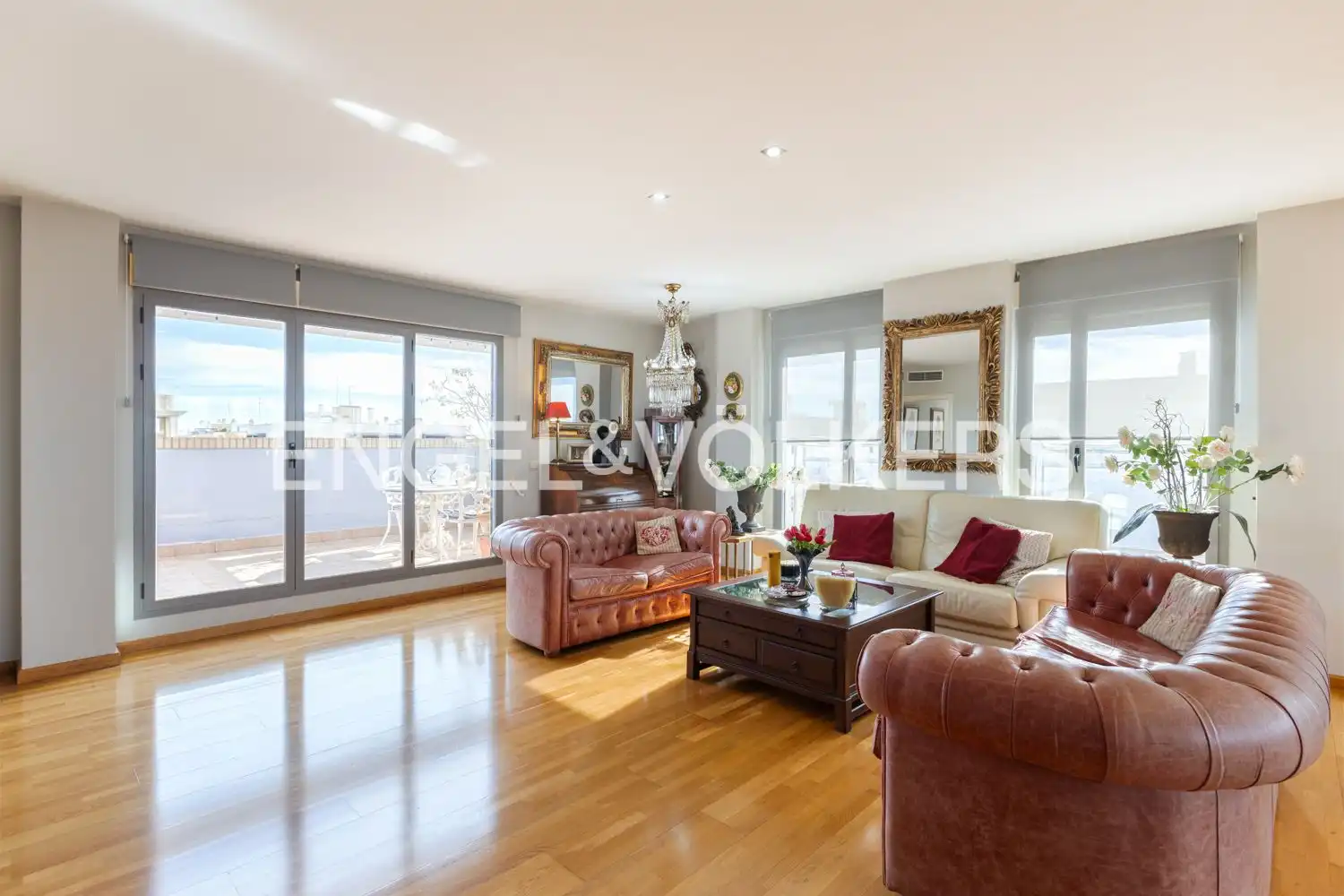 Sala de estar de Ático en venta en Valencia con Aire acondicionado, Calefacción y Jardín privado