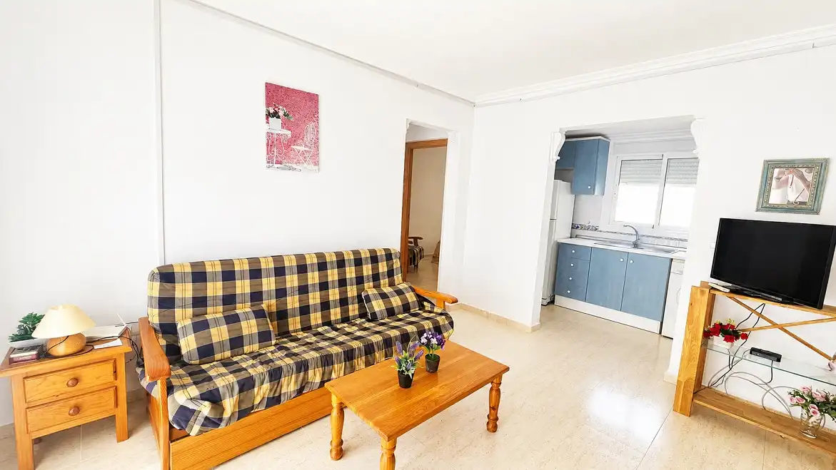 Living room of Apartments for sale in Santa Pola  with Terrace, Furnished and Balcony