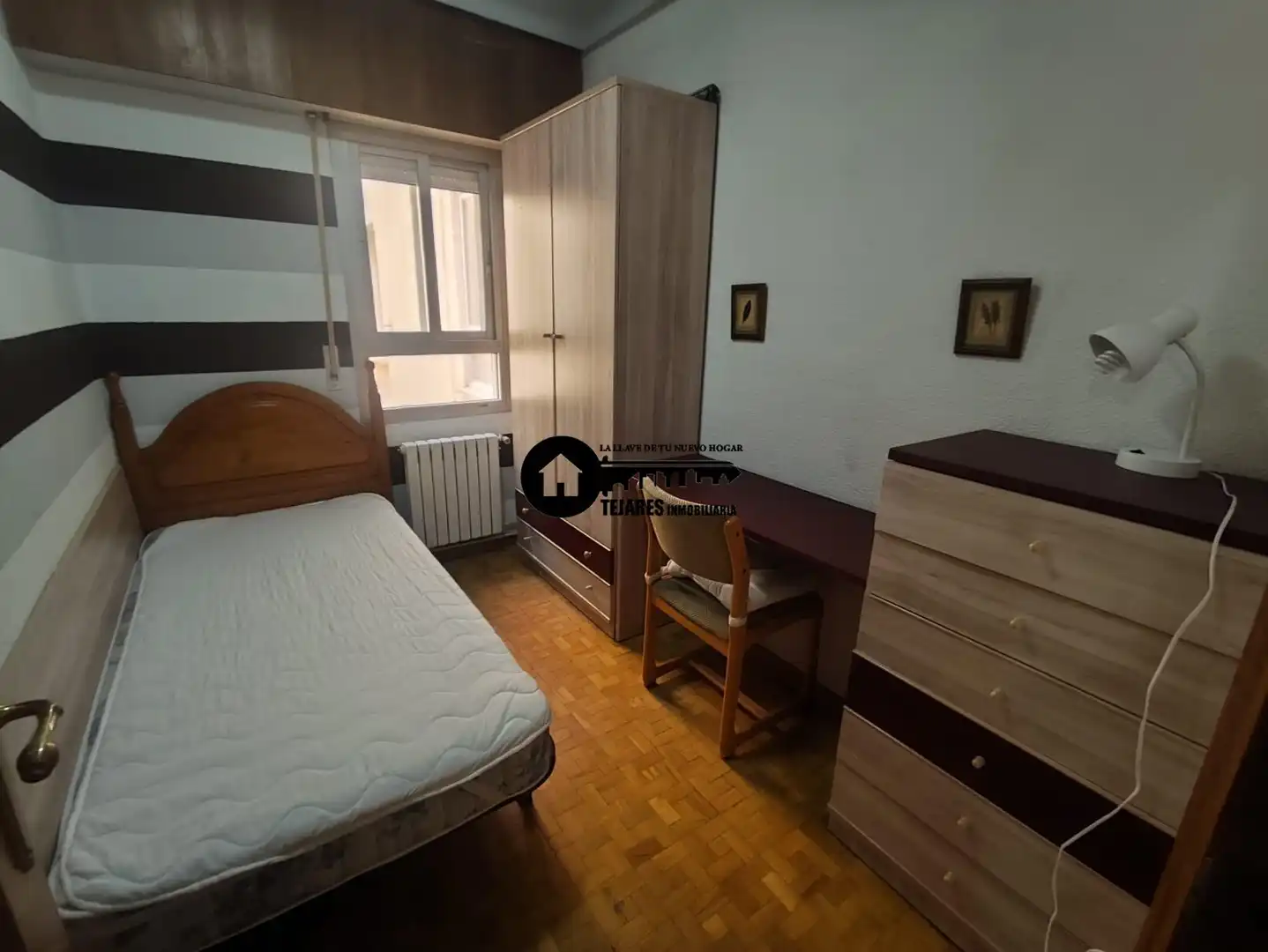 Bedroom of Flat for rent in Albacete  with Heating, Parquet flooring and Balcony