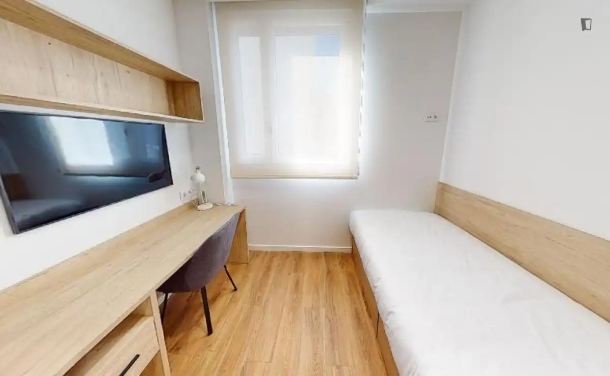 Schlafzimmer von Wohnung zur untervermieten in Bilbao  mit Klimaanlage, Möbliert und Internet