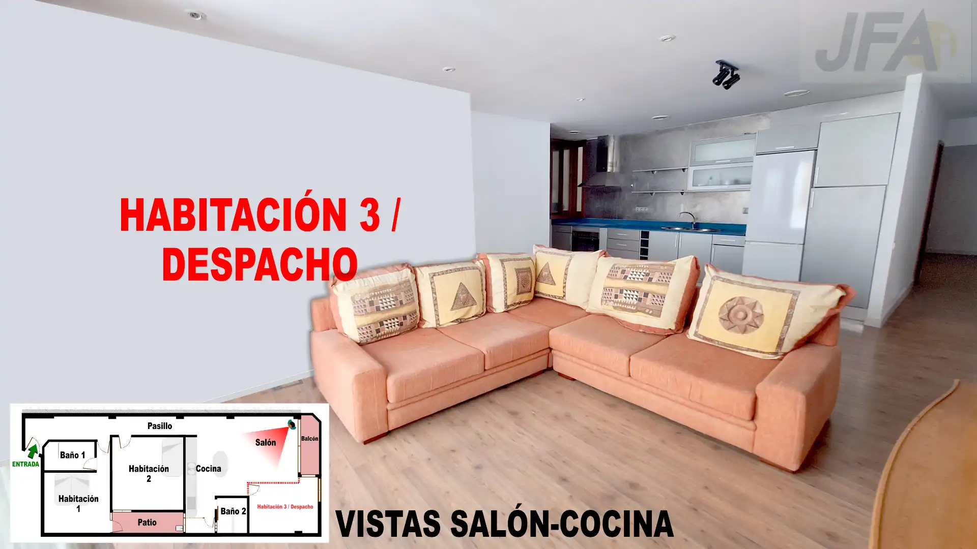 Sala d'estar de Pis en venda en Las Palmas de Gran Canaria amb Parquet, Moblat i Forn
