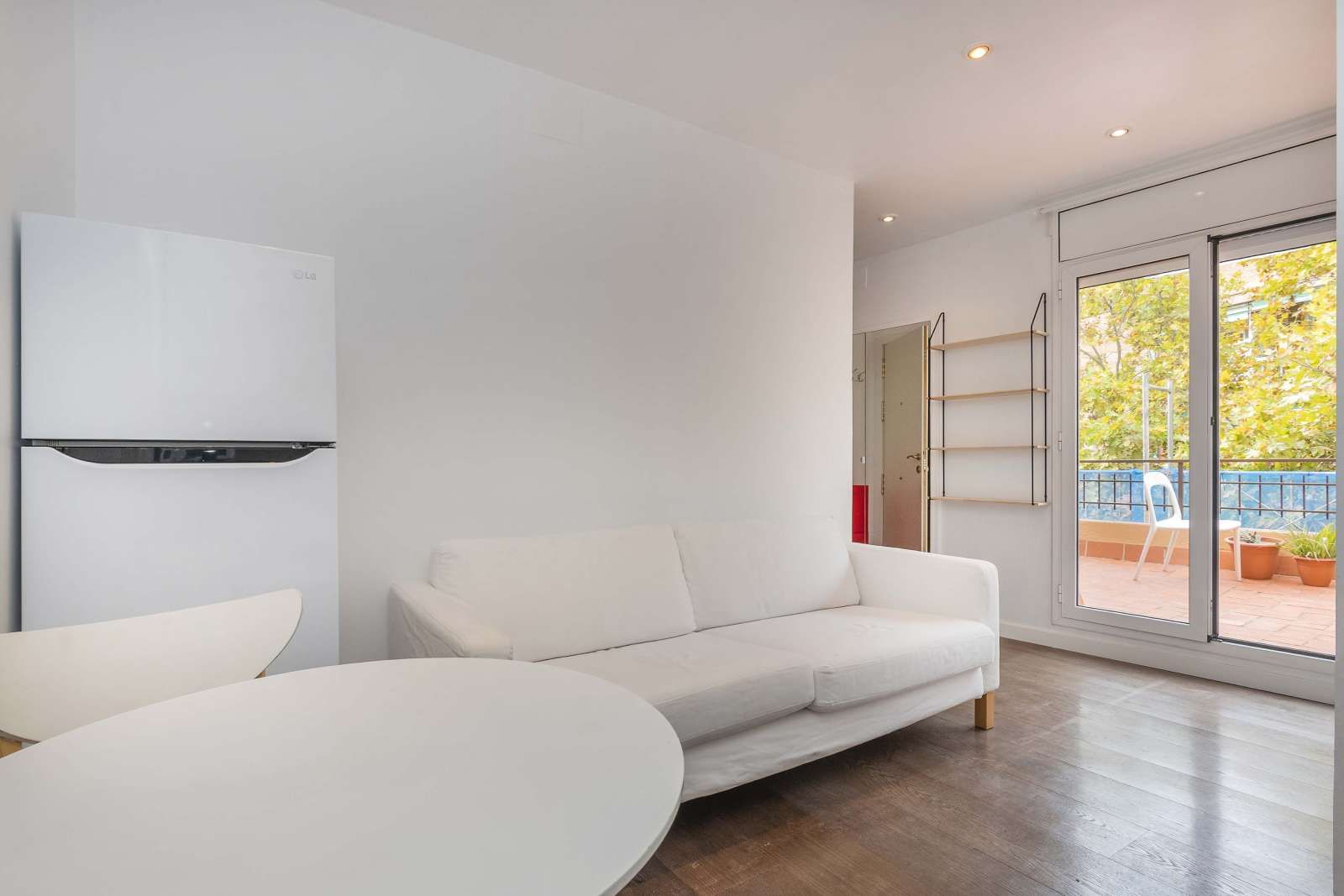 Sala d'estar de Apartament per a compartir en  Barcelona Capital amb Aire condicionat i Terrassa