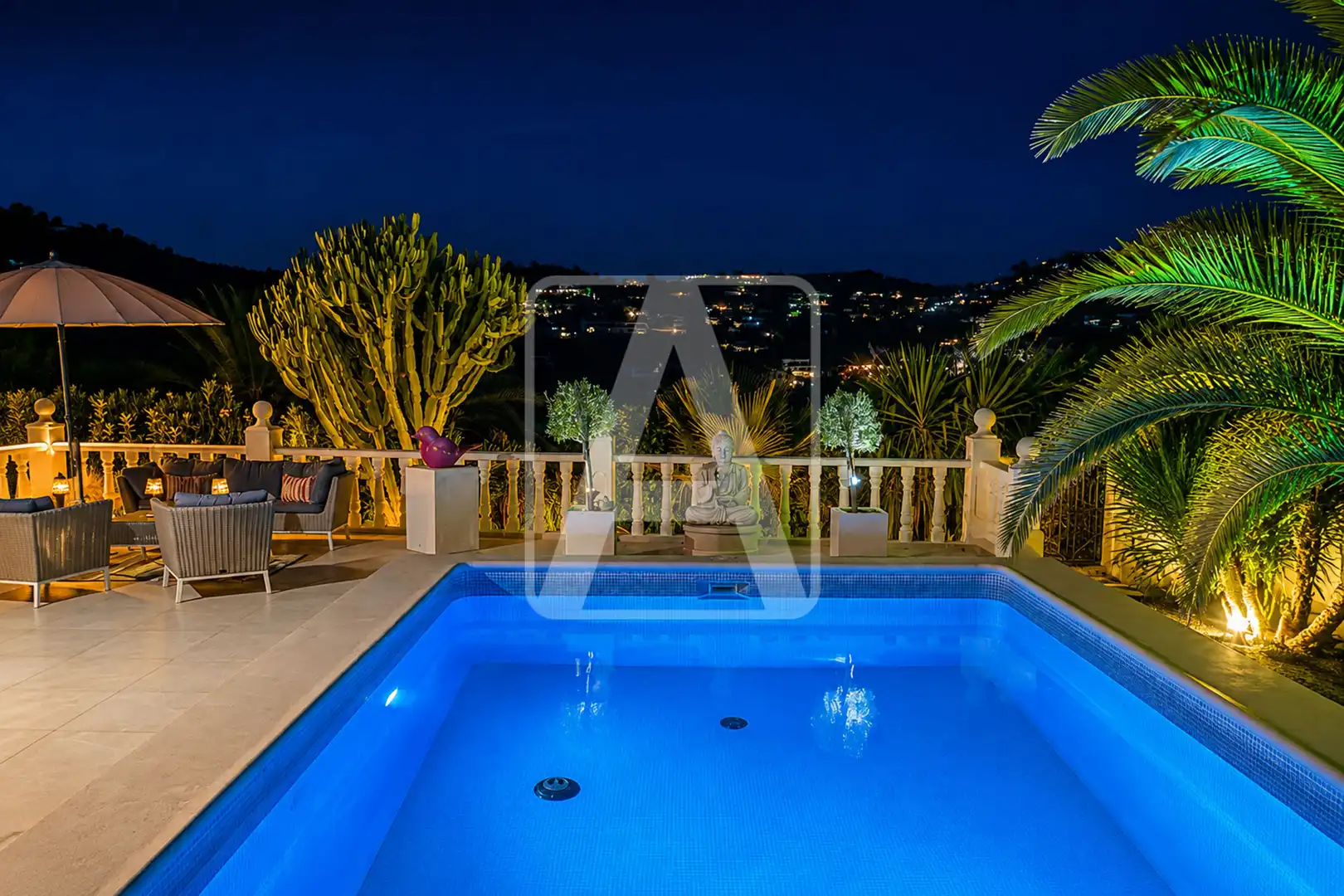 Swimming pool of Houses for sale in Benissa  with Air Conditioner, Heating and Private garden