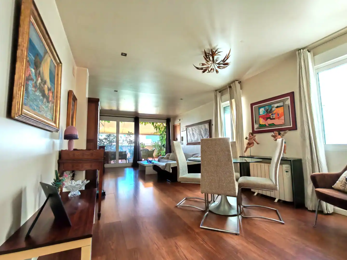 Sala de estar de Ático en venta en Elche / Elx con Aire acondicionado, Parquet y Terraza