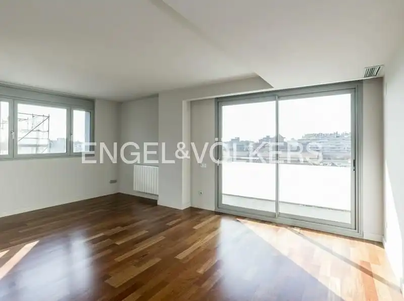 Sala de estar de Piso de alquiler en  Barcelona Capital con Aire acondicionado, Calefacción y Parquet