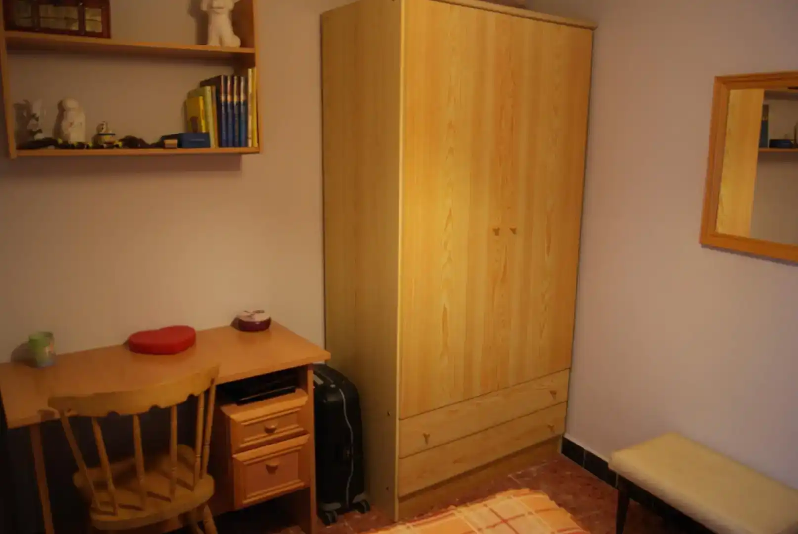 Schlafzimmer von Wohnung zum Verkauf in Biel mit Klimaanlage, Privatgarten und Abstellraum