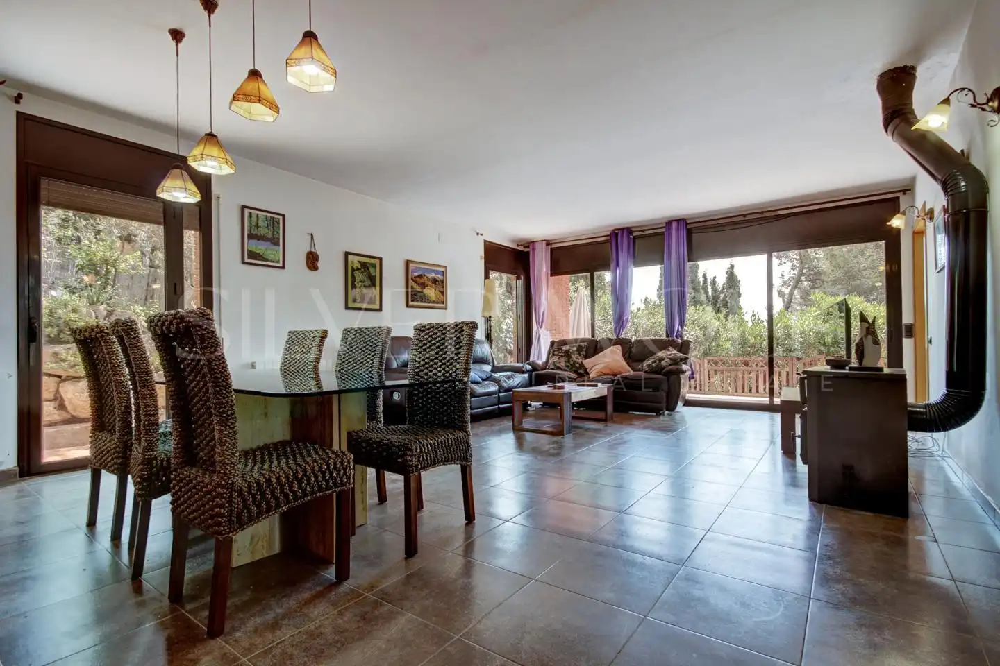 Dining room of Houses for sale in Corbera de Llobregat  with Heating, Private garden and Terrace
