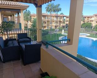 Terrace of Apartment for sale in Chiclana de la Frontera  with Air Conditioner, Private garden and Parquet flooring