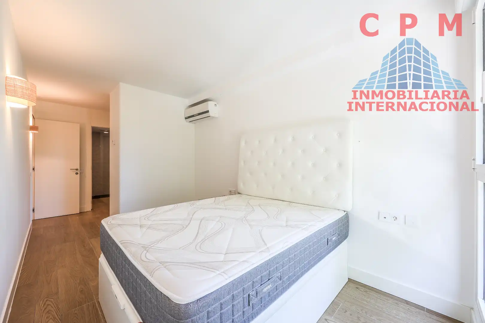 Schlafzimmer von Wohnung zur Miete in Madrid mit Klimaanlage, Heizung und Parkett