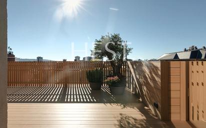 Terrace of Attic for sale in  Madrid Capital  with Air Conditioner, Heating and Parquet flooring