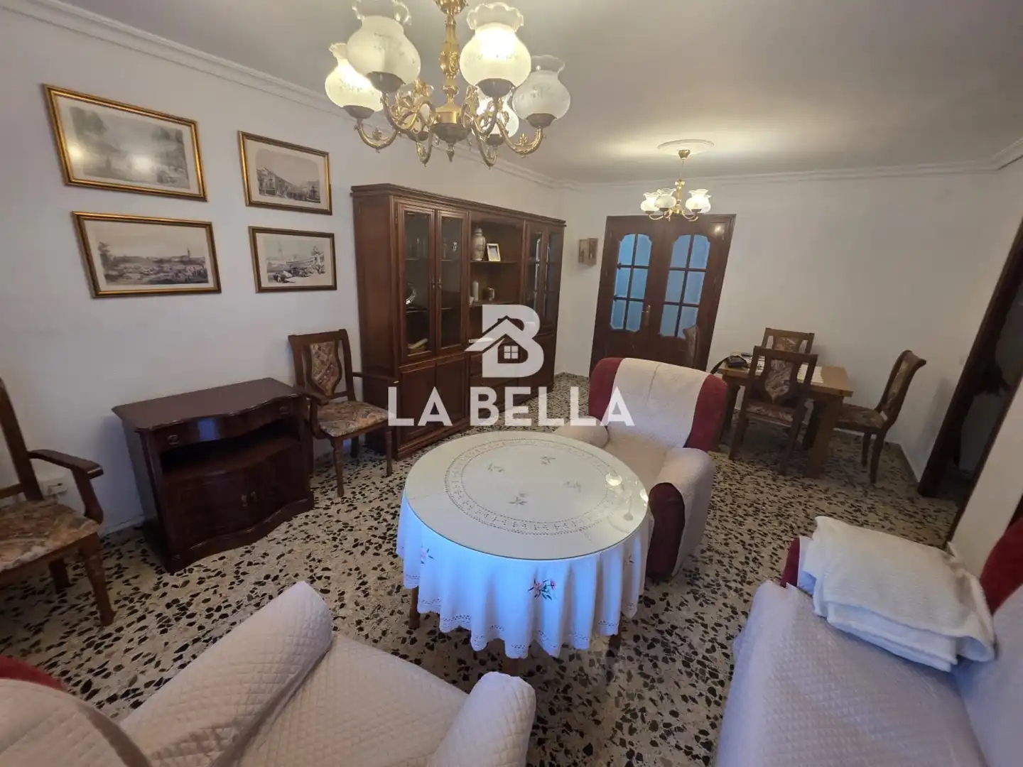 Sala de estar de Piso en venta en Sevilla con Aire acondicionado, Amueblado y Balcón