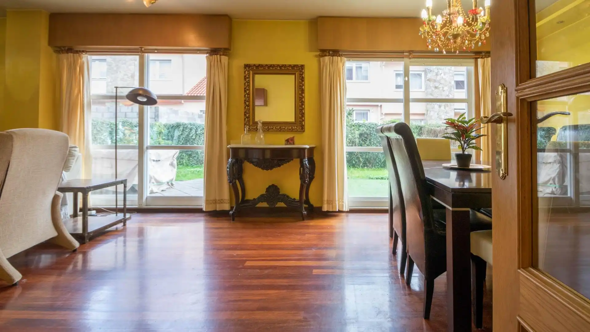 Dining room of Single-family semi-detached for sale in Oleiros  with Heating, Private garden and Parquet flooring