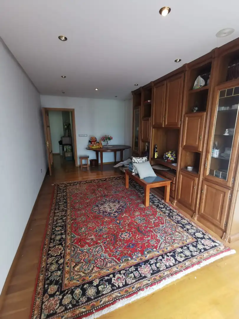 Sala de estar de Piso en venta en Ourense Capital  con Calefacción, Parquet y Amueblado