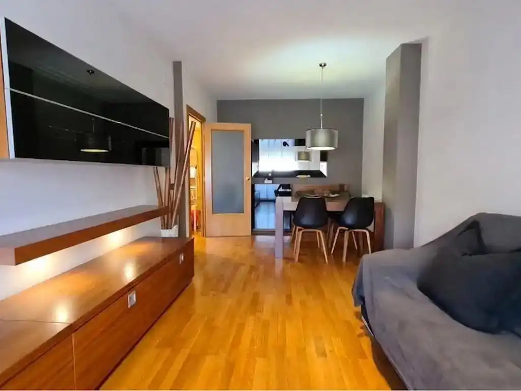 Living room of Flat for rent in Molins de Rei  with Heating, Parquet flooring and Terrace