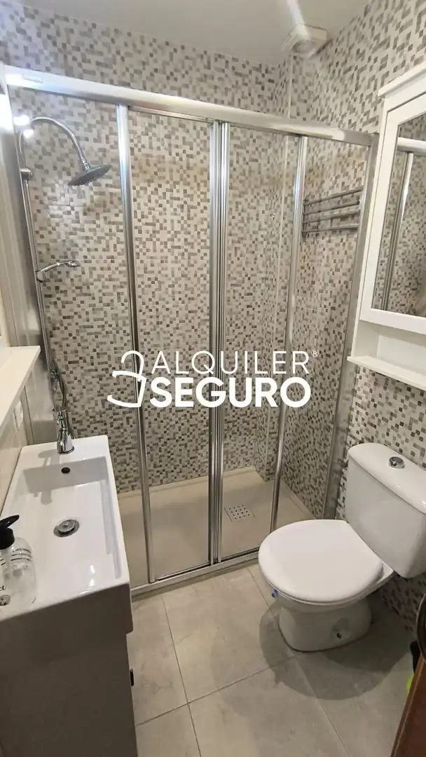 Bathroom of Flat for rent in Sevilla  with Air Conditioner and Furnished