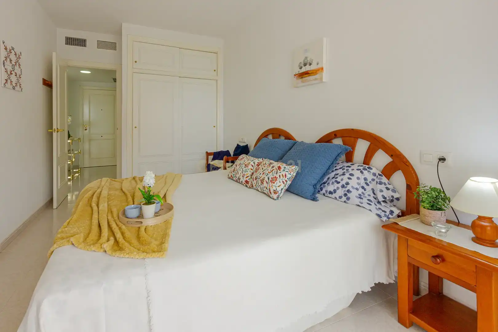 Bedroom of Apartments for sale in Calpe / Calp  with Air Conditioner, Storage room and Oven
