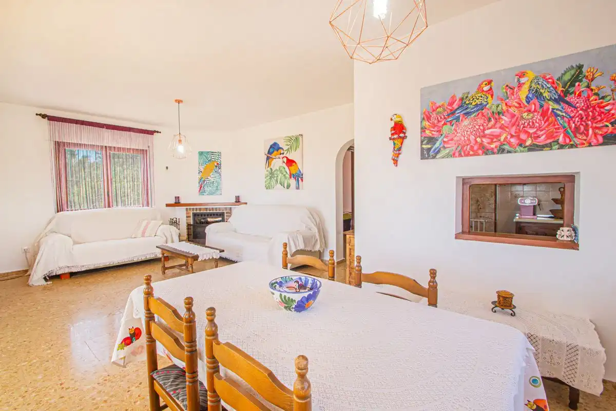 Dining room of Houses for sale in Calpe / Calp  with Air Conditioner, Heating and Private garden