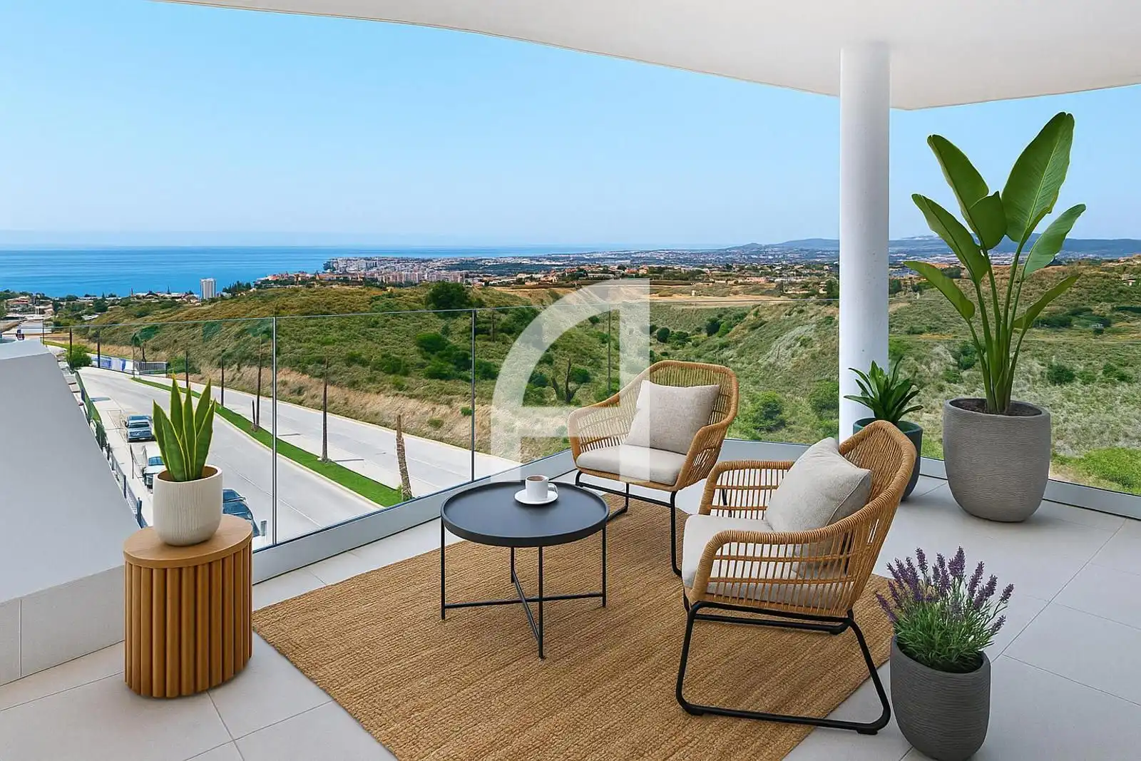 Terrace of Flat for sale in Fuengirola  with Air Conditioner, Heating and Parquet flooring