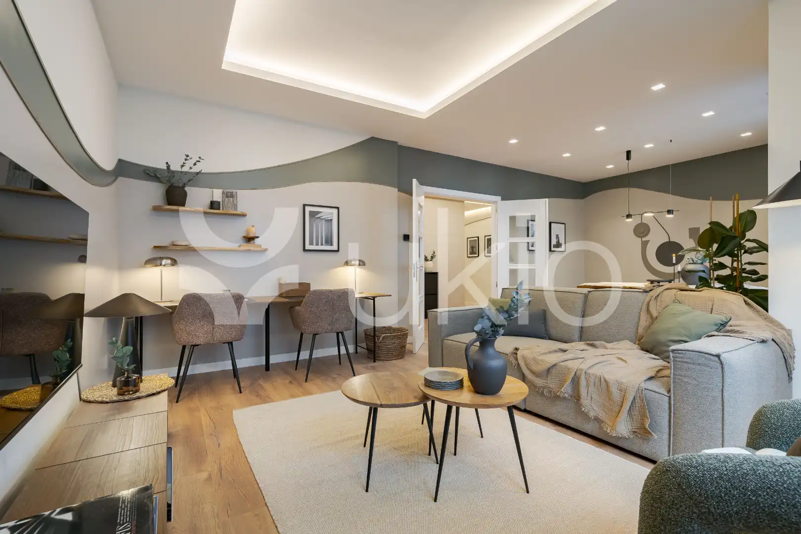 Wohnzimmer von Wohnungen zur Miete in Madrid mit Klimaanlage, Heizung und Möbliert