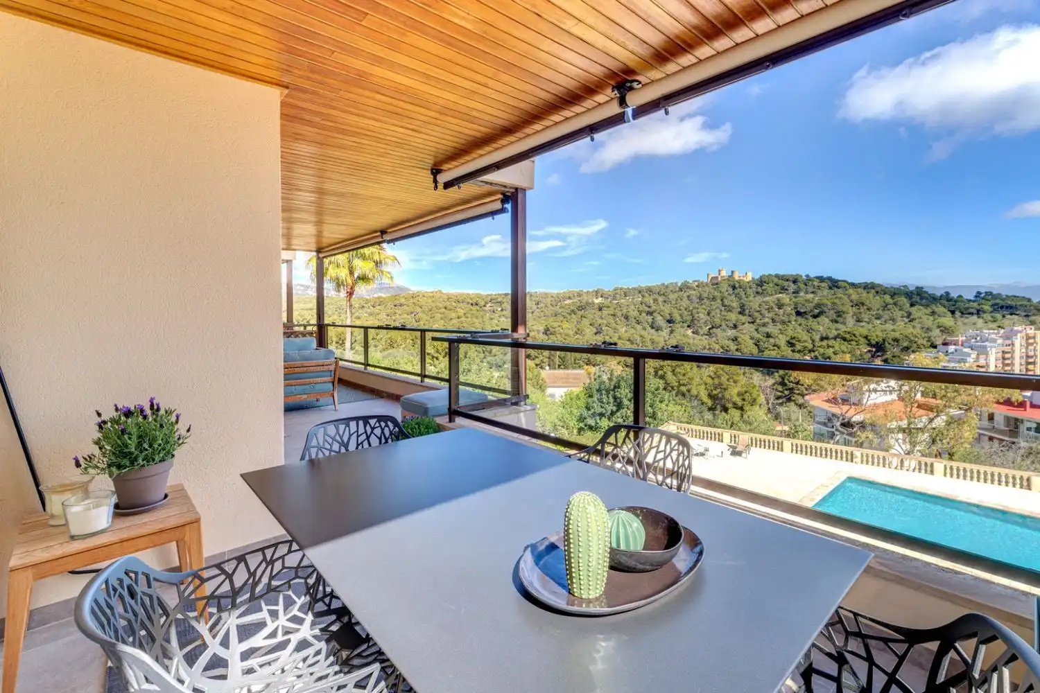 Terrace of Flat for sale in  Palma de Mallorca  with Air Conditioner, Private garden and Parquet flooring