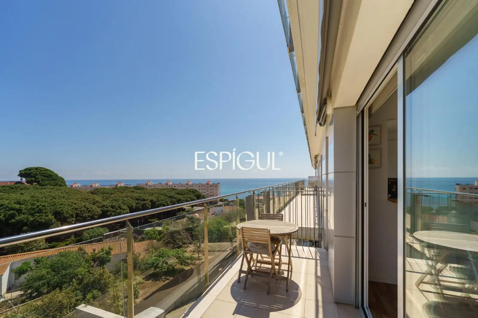 Terrace of Flat for sale in Sant Andreu de Llavaneres  with Air Conditioner, Heating and Parquet flooring