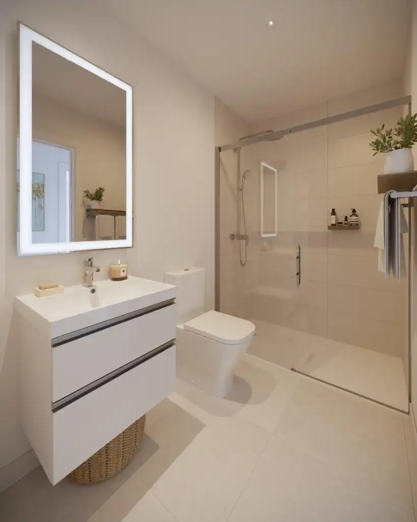 Bany de Casa o xalet en venda en Vélez-Málaga amb Calefacció, Terrassa i Piscina comunitària