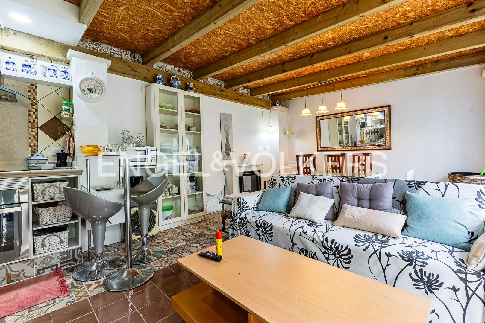 Sala d'estar de Casa o xalet en venda en El Catllar  amb Aire condicionat, Calefacció i Jardí privat