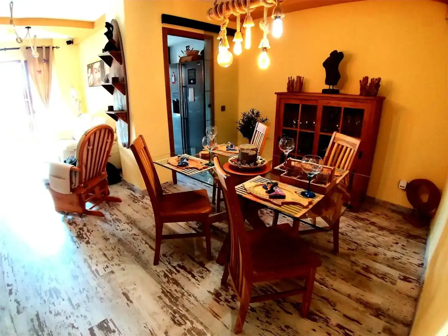 Menjador de Apartament de lloguer en Alboraya amb Aire condicionat, Parquet i Moblat