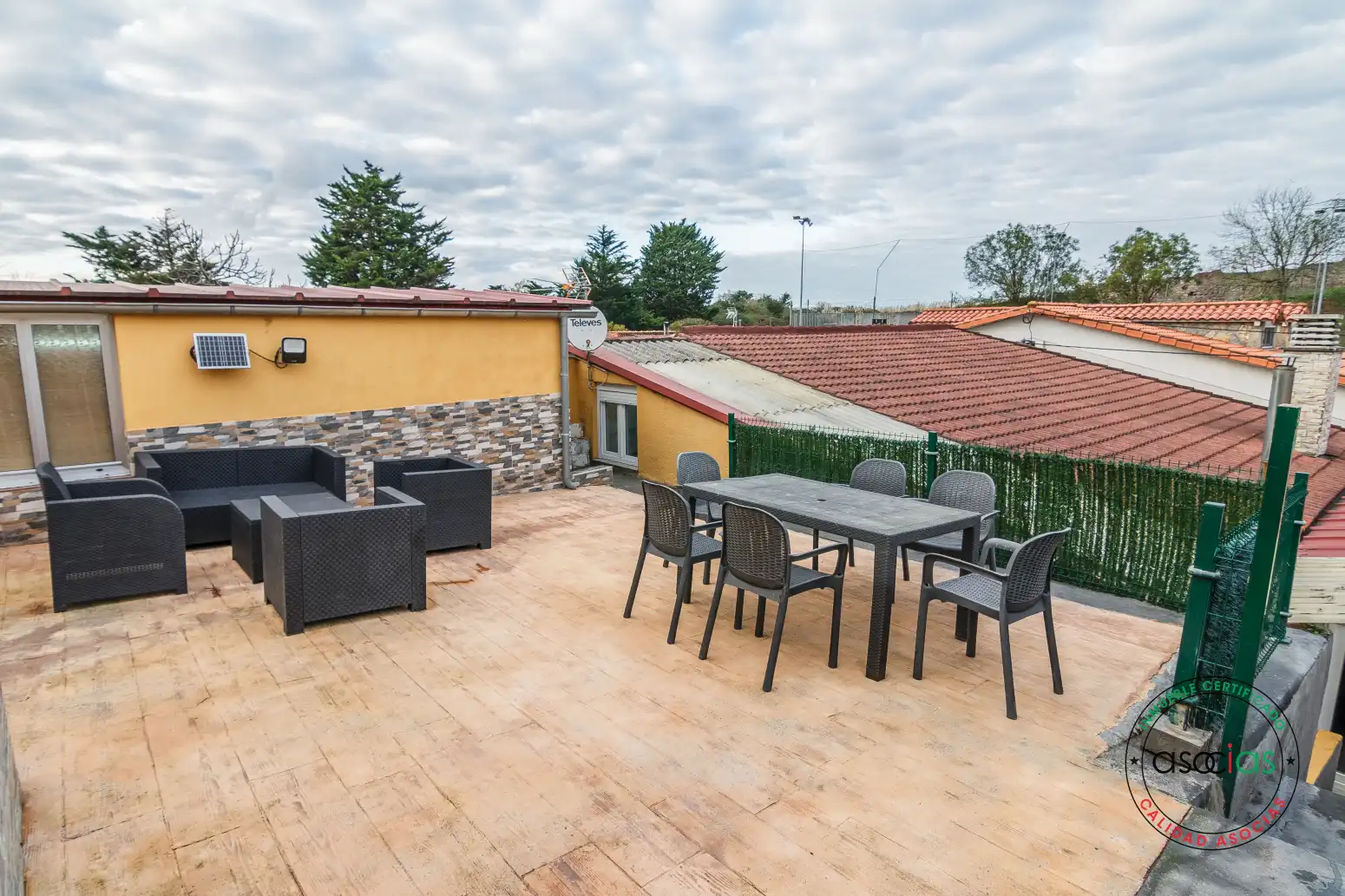 Terraza de Casa adosada en venta en Gijón  con Calefacción, Jardín privado y Parquet