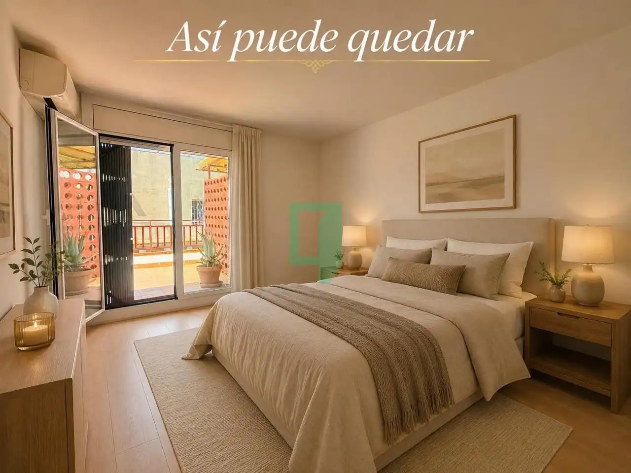 Dormitori de Àtic en venda en Badalona amb Aire condicionat i Terrassa