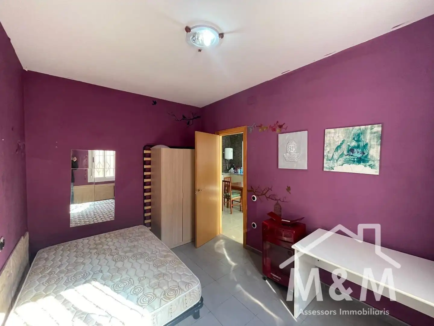 Schlafzimmer von Erdgeschoss zur Miete in Viladecans mit Klimaanlage