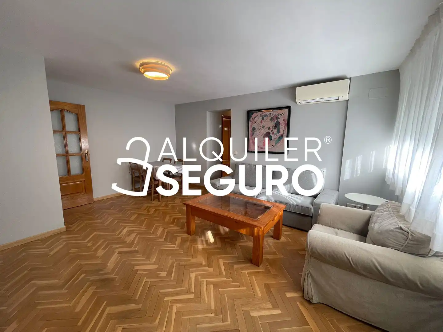 Sala d'estar de Pis de lloguer en Madrid amb Aire condicionat, Calefacció i Terrassa