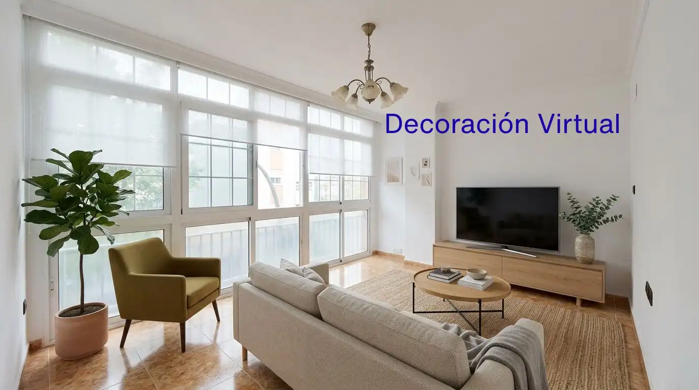 Sala de estar de Apartamento en venta en Málaga con Alarma