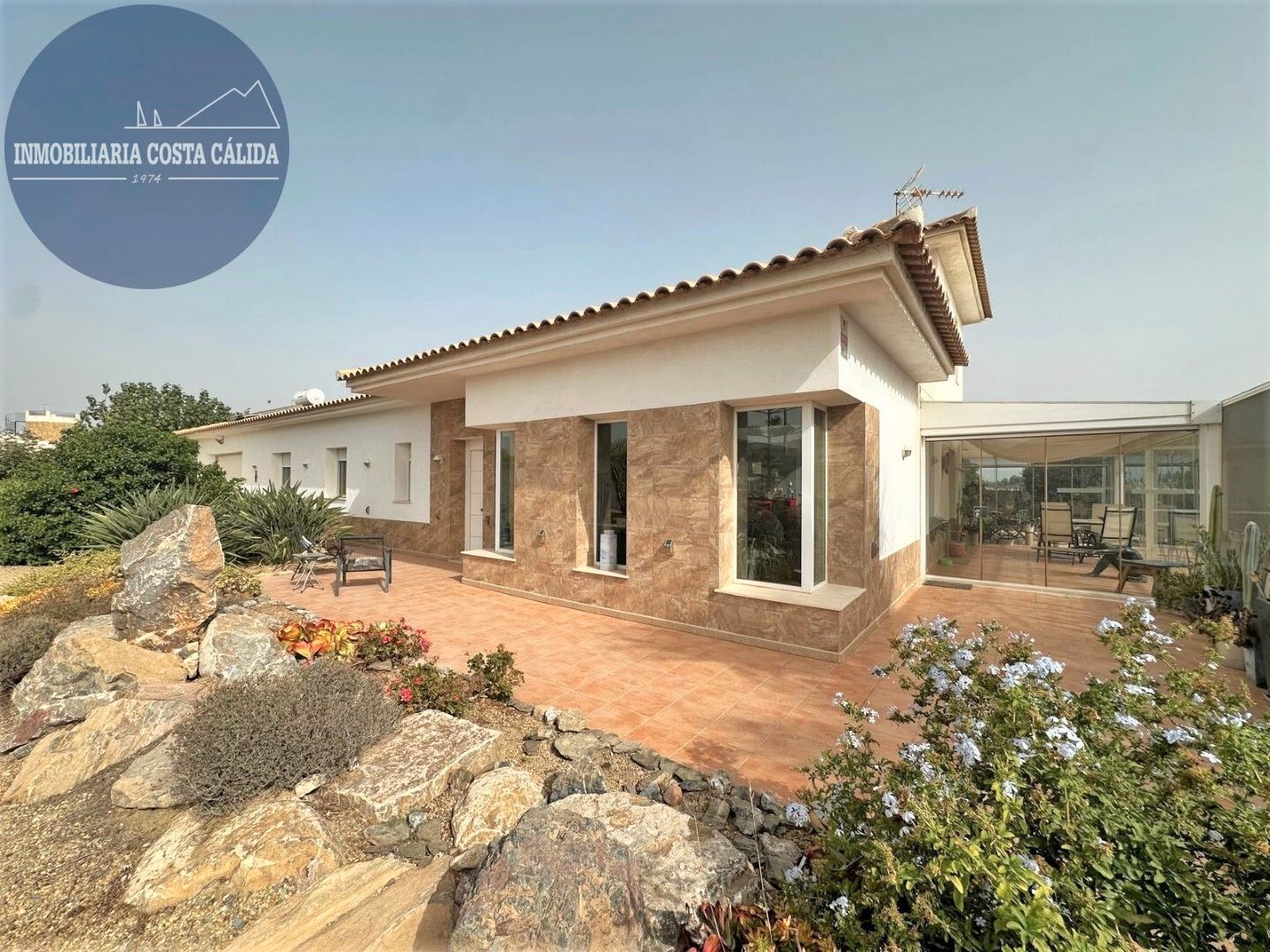 Vista exterior de Casa o chalet en venta en Puerto Lumbreras con Aire acondicionado, Calefacción y Jardín privado