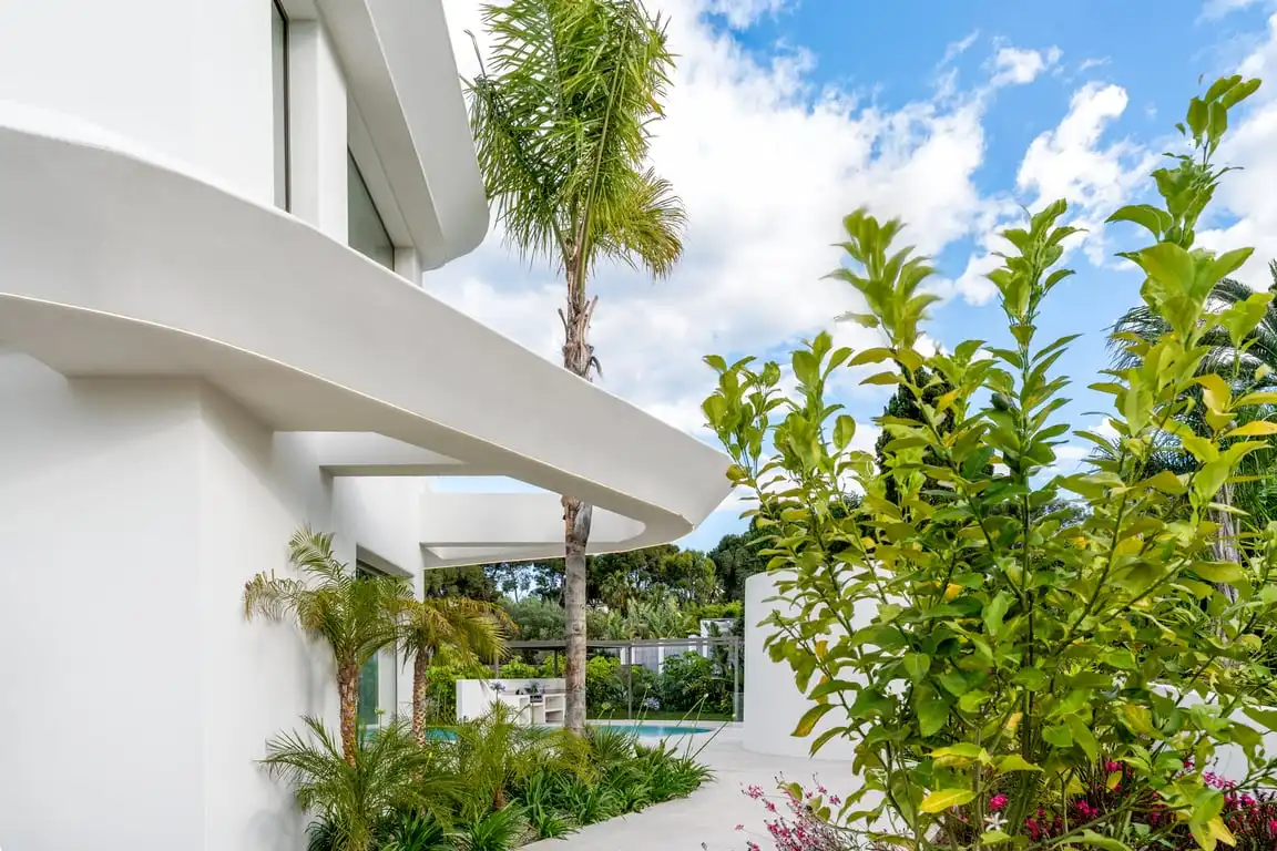 Vista exterior de Casa o chalet en venta en Jávea / Xàbia con Aire acondicionado, Jardín privado y Terraza