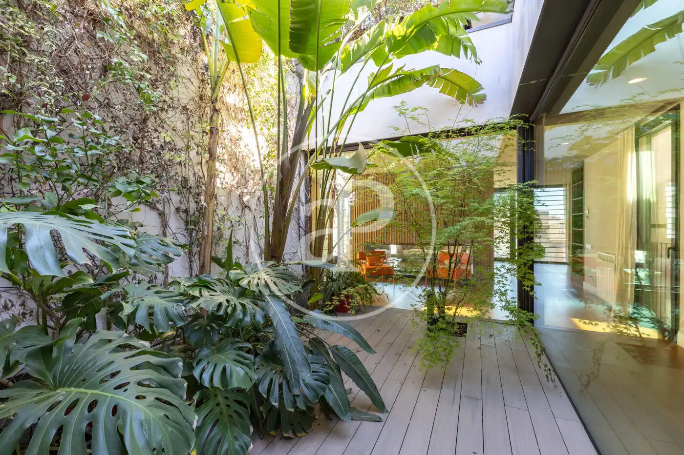 Terraza de Piso de alquiler en Barcelona con Aire acondicionado, Calefacción y Jardín privado