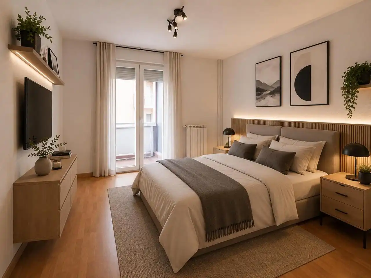 Bedroom of Flat for sale in Móstoles  with Heating, Terrace and Storage room