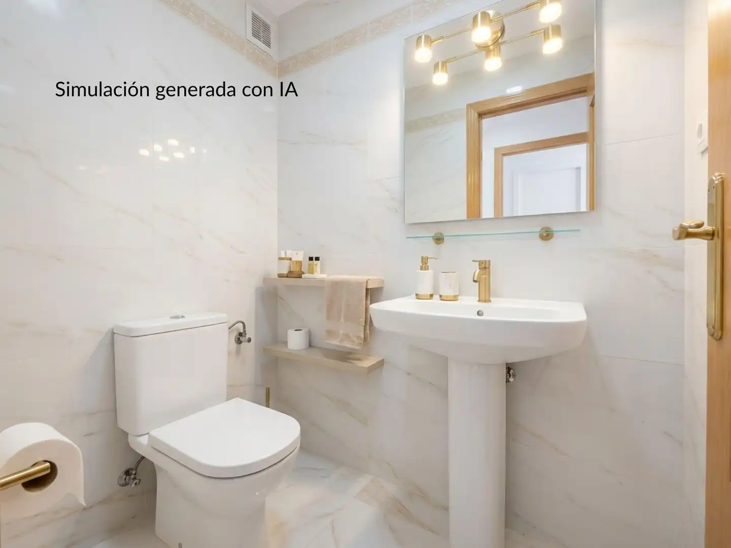 Badezimmer von Wohnung zum Verkauf in Xàtiva mit Klimaanlage und Balkon