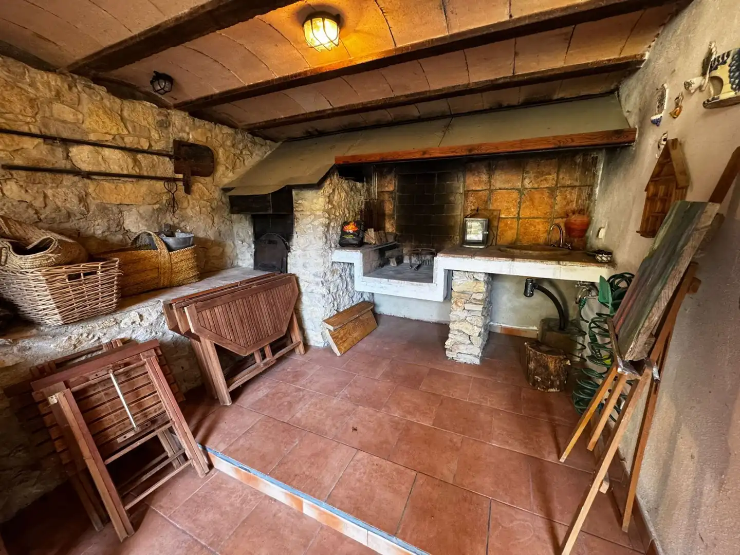 Cocina de Finca rústica en venta en La Pobla de Benifassà con Calefacción, Jardín privado y Terraza