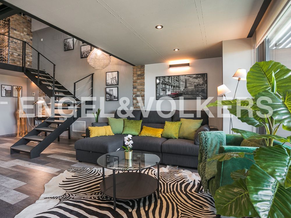 Living room of Loft to rent in  Valencia Capital  with Air Conditioner, Heating and Private garden