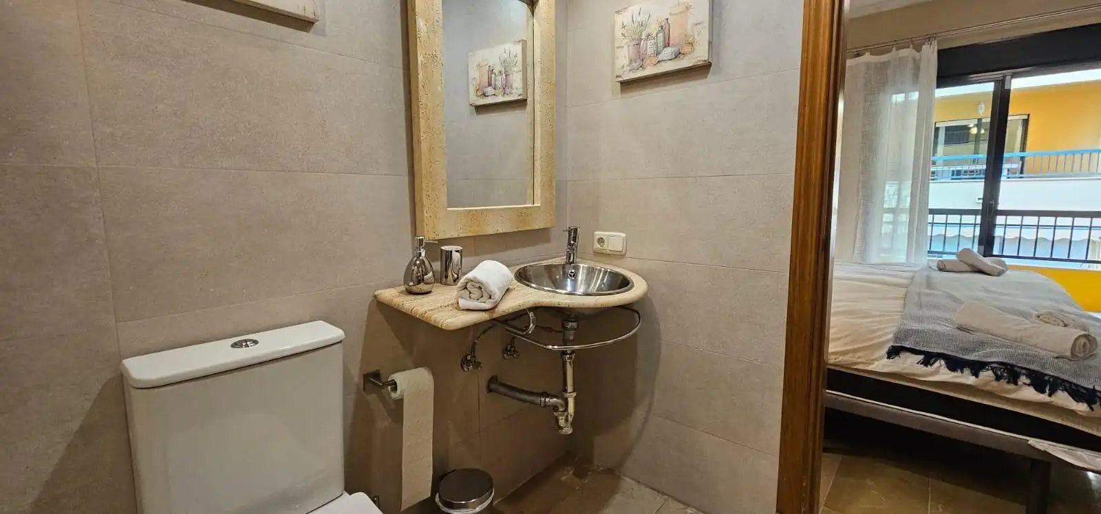 Badezimmer von Wohnung zur Miete in Marbella mit Privatgarten, Terrasse und Möbliert